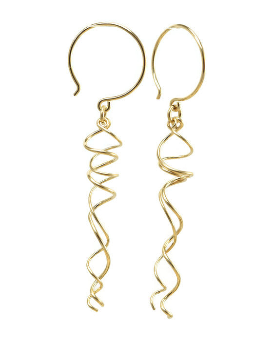 Twirl Gold Earrings