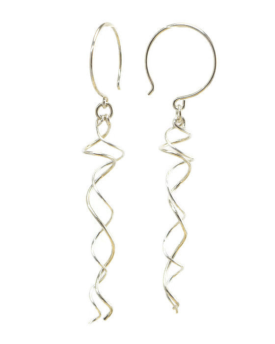 Twirl Silver Earrings
