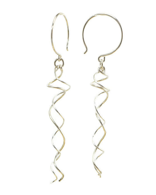 Twirl Silver Earrings