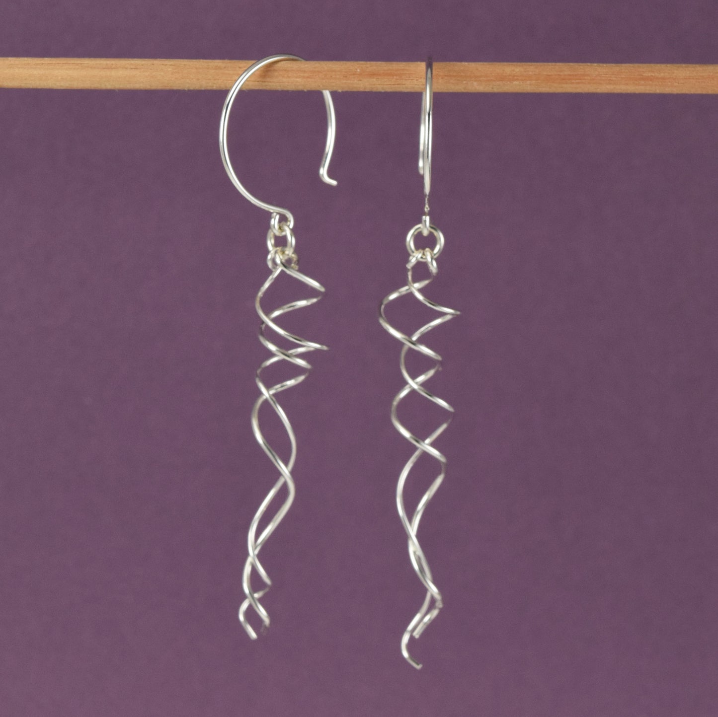 Twirl Silver Earrings