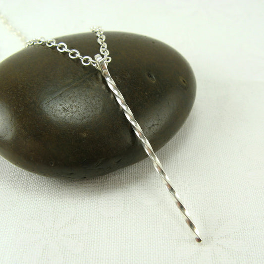 Twizzler Silver Necklace