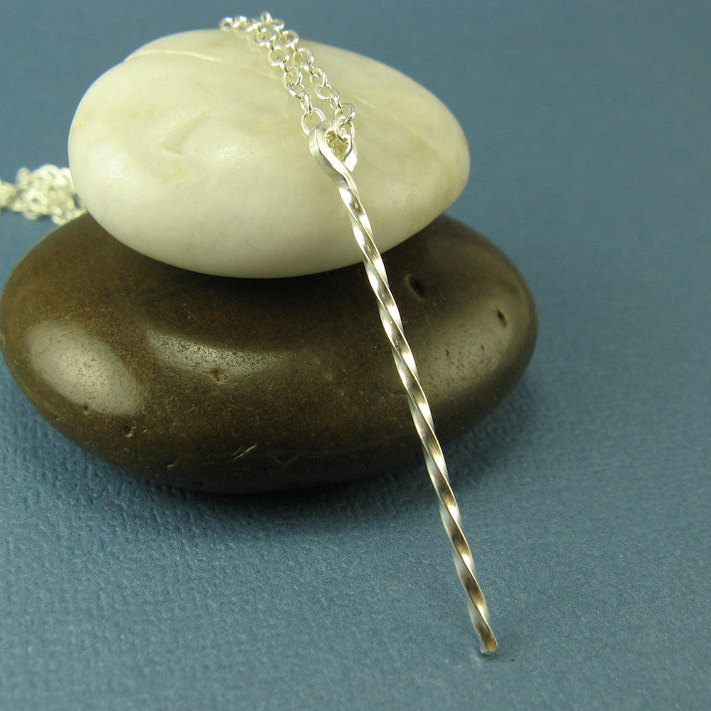 Twizzler Silver Necklace
