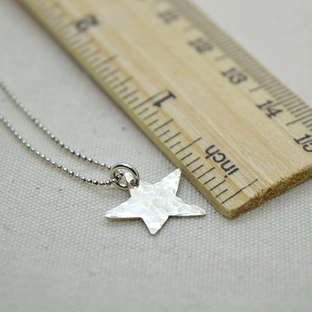 Wish Silver Star Necklace