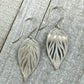 Beech Leaf Silver Earrings - Cloverleaf Jewelry
