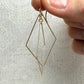 Prism Gold Double Diamond Interlocking Earrings