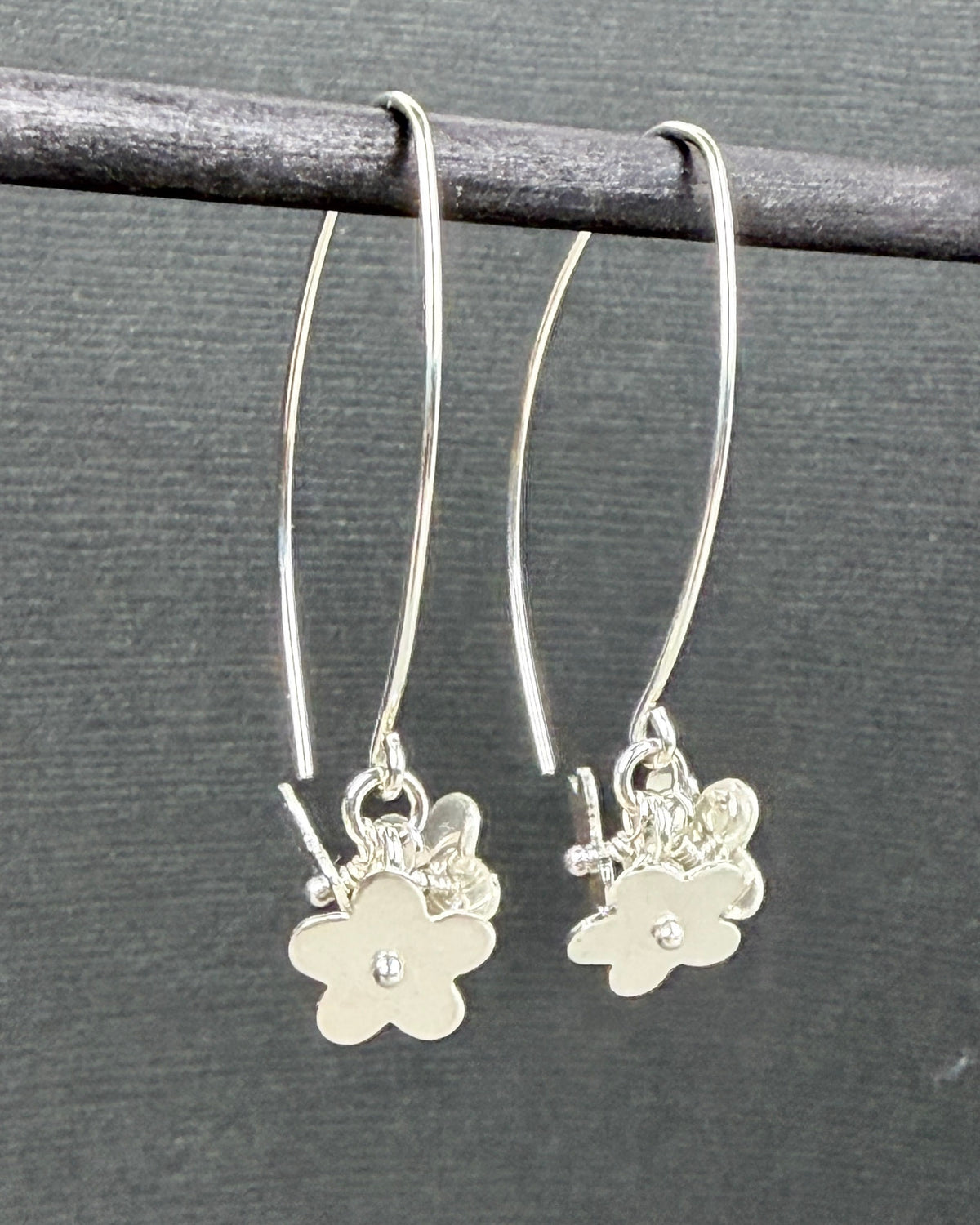 Glory Silver Flower Earrings - Cloverleaf Jewelry