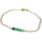 Serenity Gold Gemstone Bracelet