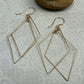 Prism Gold Double Diamond Interlocking Earrings