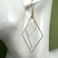 Prism Gold Double Diamond Interlocking Earrings