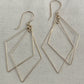 Prism Gold Double Diamond Interlocking Earrings