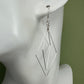 Prism Silver Double Diamond Interlocking Earrings