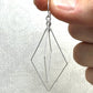 Prism Silver Double Diamond Interlocking Earrings