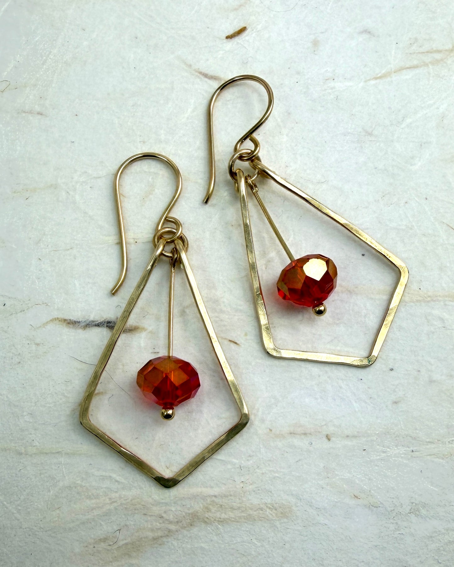 Jewelry Class: Earring Experience-Hammered Frame Earrings - Cloverleaf Jewelry