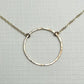 Halo Gold Circle Necklace