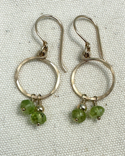 Keeper Gold Gemstone Earrings - Cloverleaf Jewelry