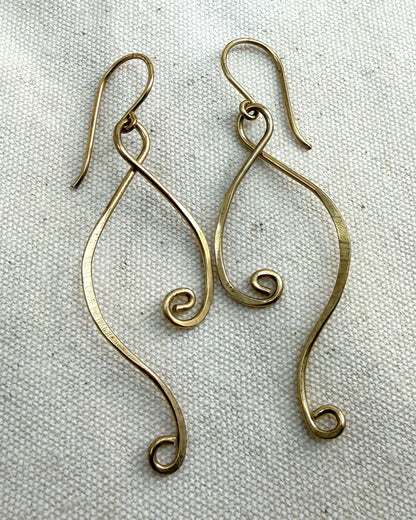 Jewelry Class: Earring Experience-Hammered Swirl Earrings - Cloverleaf Jewelry