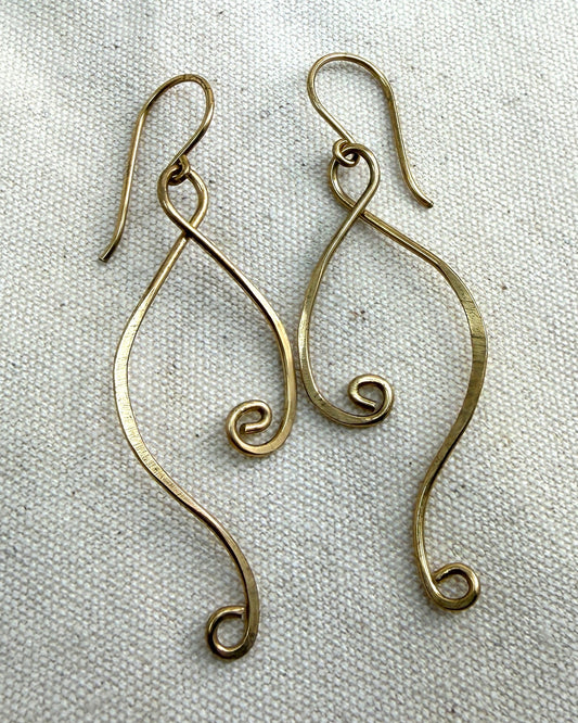 Jewelry Class: Earring Experience-Hammered Swirl Earrings - Cloverleaf Jewelry