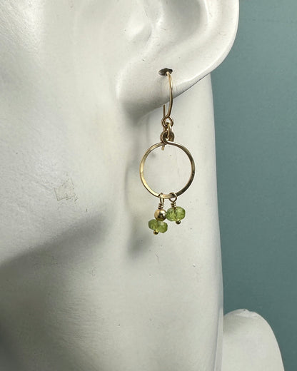 Keeper Gold Gemstone Earrings - Cloverleaf Jewelry