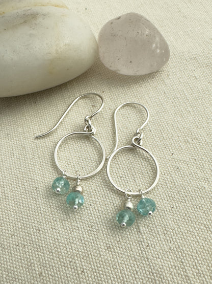 Keeper Silver Gemstone Earrings - Cloverleaf Jewelry
