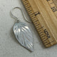 Beech Leaf Silver Earrings - Cloverleaf Jewelry