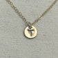 Min-I-nitials Gold Initial Necklace