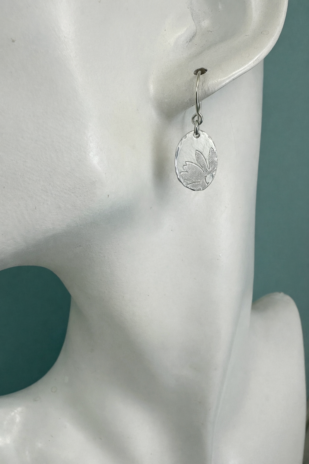 Floral Silver Earrings - Cloverleaf Jewelry