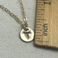 Min-I-nitials Gold Initial Necklace