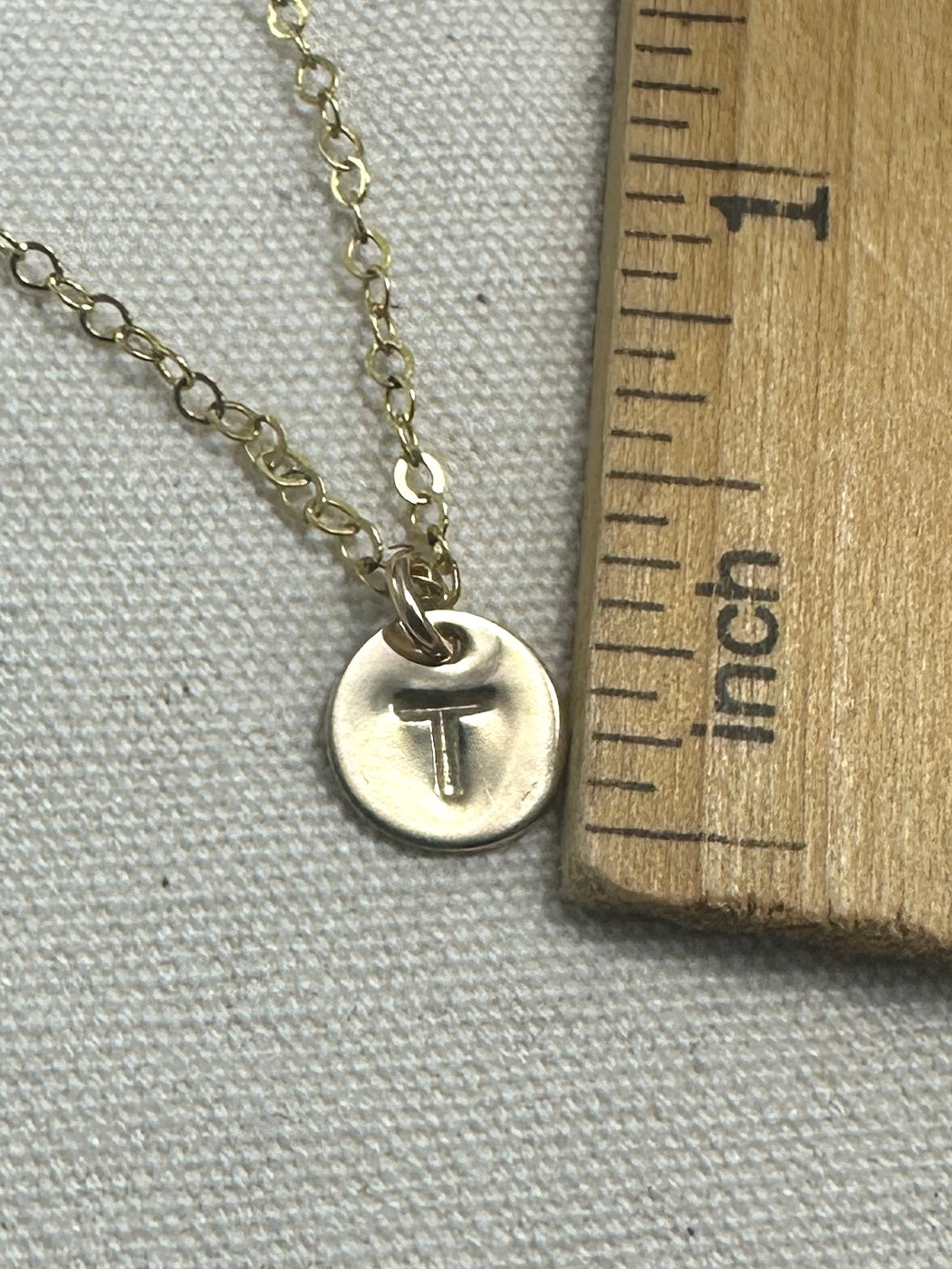 Min-I-nitials Gold Initial Necklace