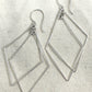 Prism Silver Double Diamond Interlocking Earrings