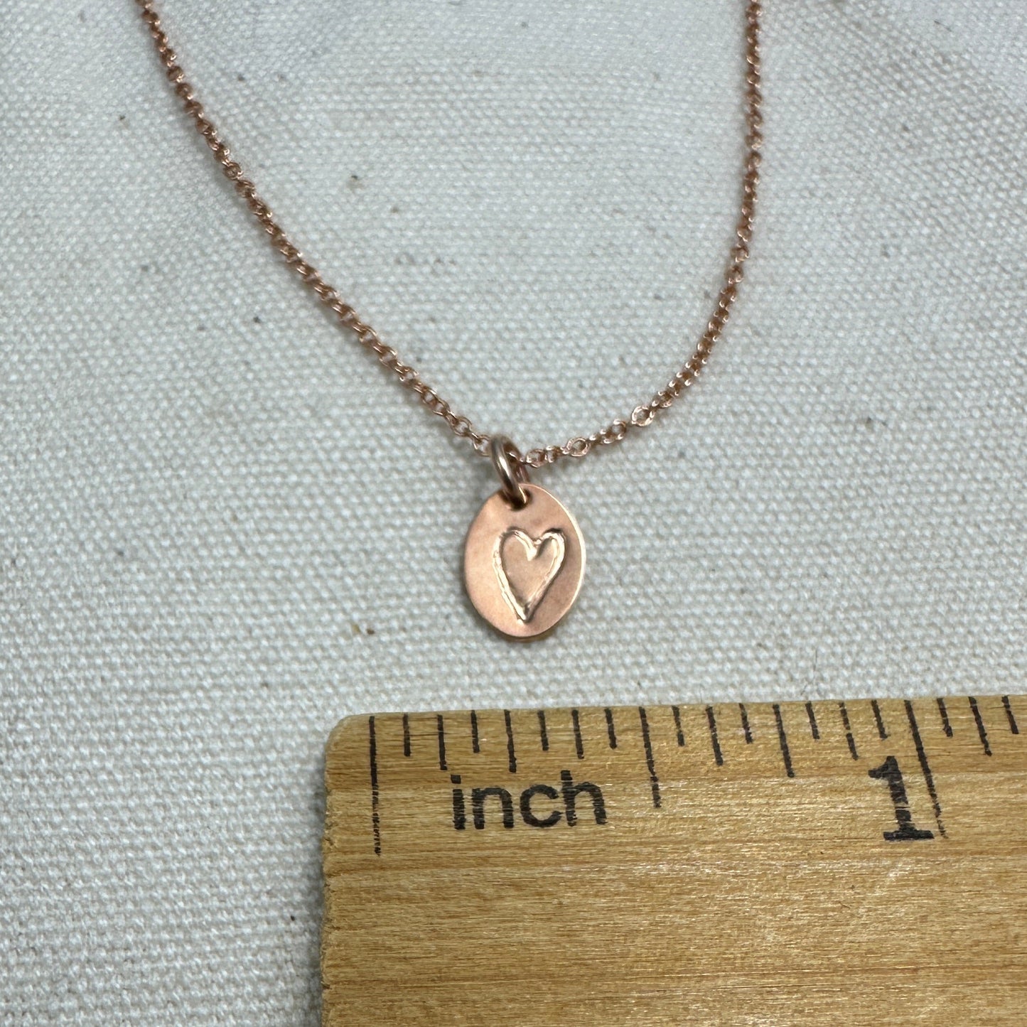 ON CLEARANCE Tiny Heart Rose Gold Necklace