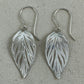 Beech Leaf Silver Earrings - Cloverleaf Jewelry