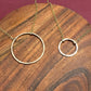 Halo Gold Circle Necklace - Cloverleaf Jewelry