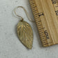Beech Leaf Gold Earrings - Cloverleaf Jewelry