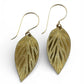 Beech Leaf Gold Earrings - Cloverleaf Jewelry