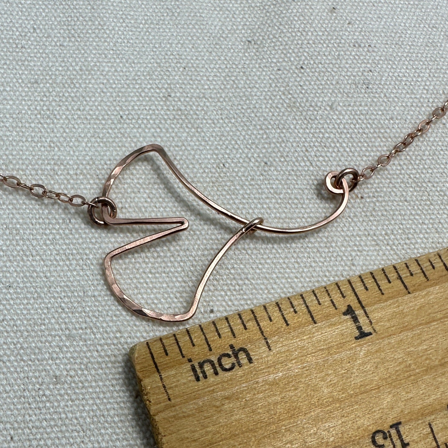 ON CLEARANCE Ginkgo Rose Gold Necklace