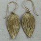 Beech Leaf Gold Earrings - Cloverleaf Jewelry