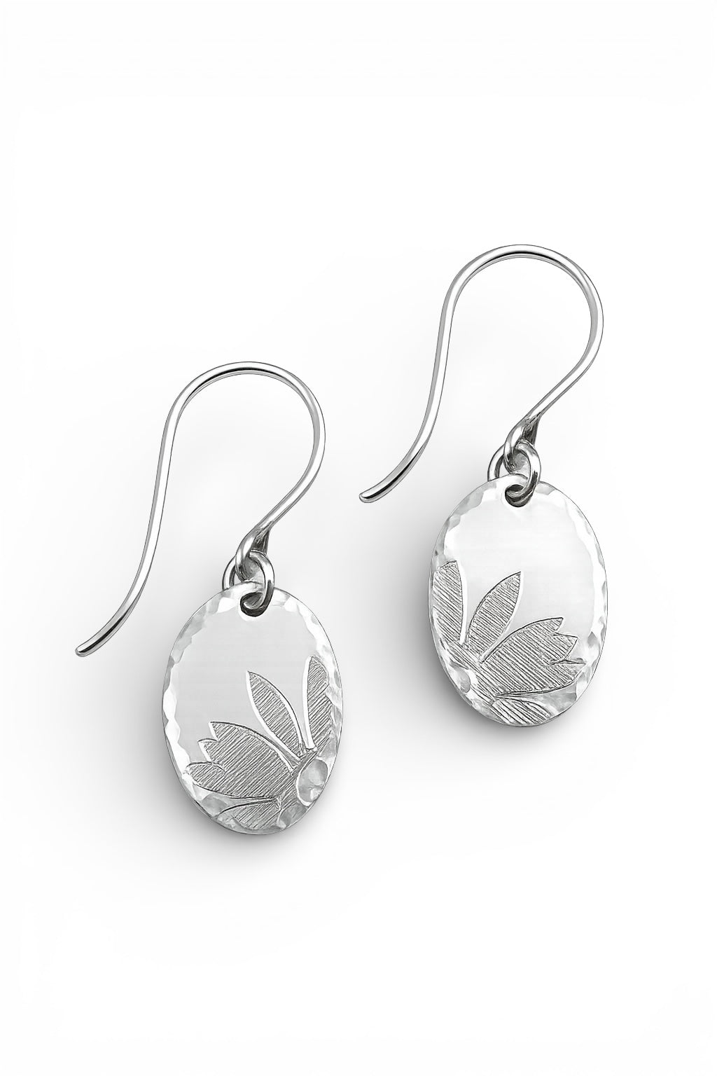 Floral Silver Earrings - Cloverleaf Jewelry