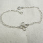 Clovers Small Sterling Silver Bracelet or Anklet