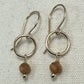 Demure Gold Gemstone Earrings