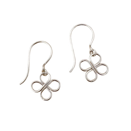 Clovers Silver Earrings - Cloverleaf Jewelry