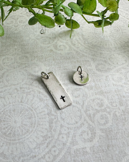 Tiny Cross Charm - Cloverleaf Jewelry