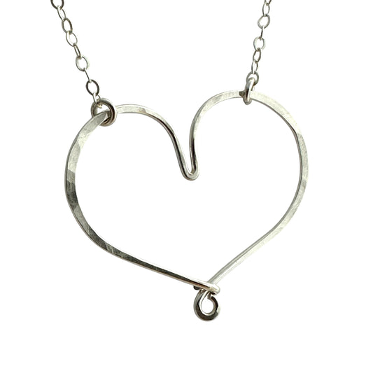 Adore Silver Heart Necklace