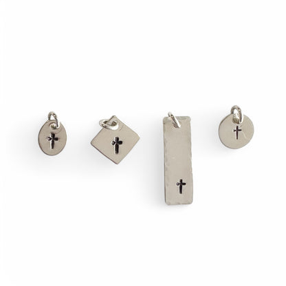 Tiny Cross Charm - Cloverleaf Jewelry