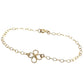 Clovers Small 14K Gold Filled Bracelet or Anklet