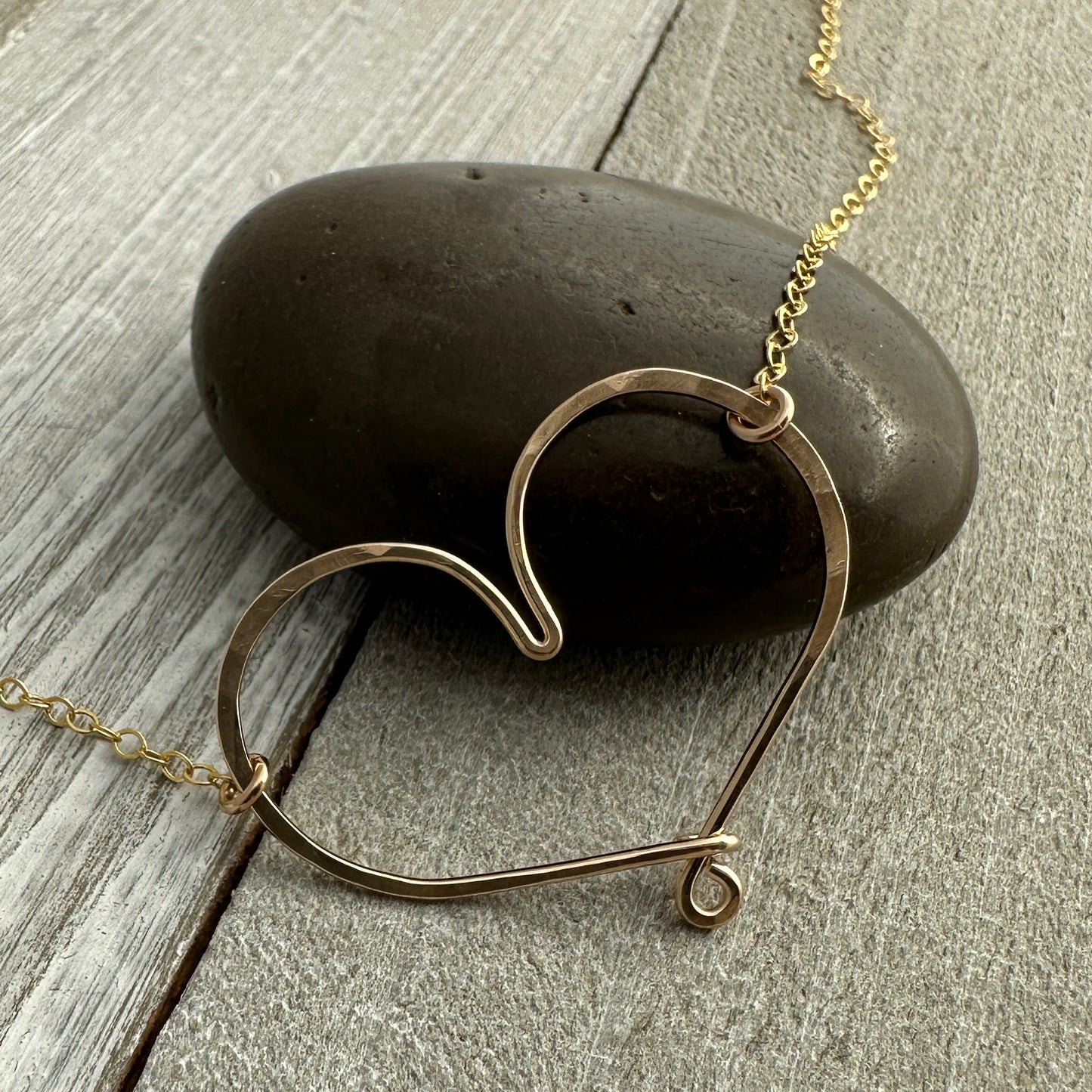 Adore Gold Heart Necklace