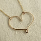 Adore Gold Heart Necklace