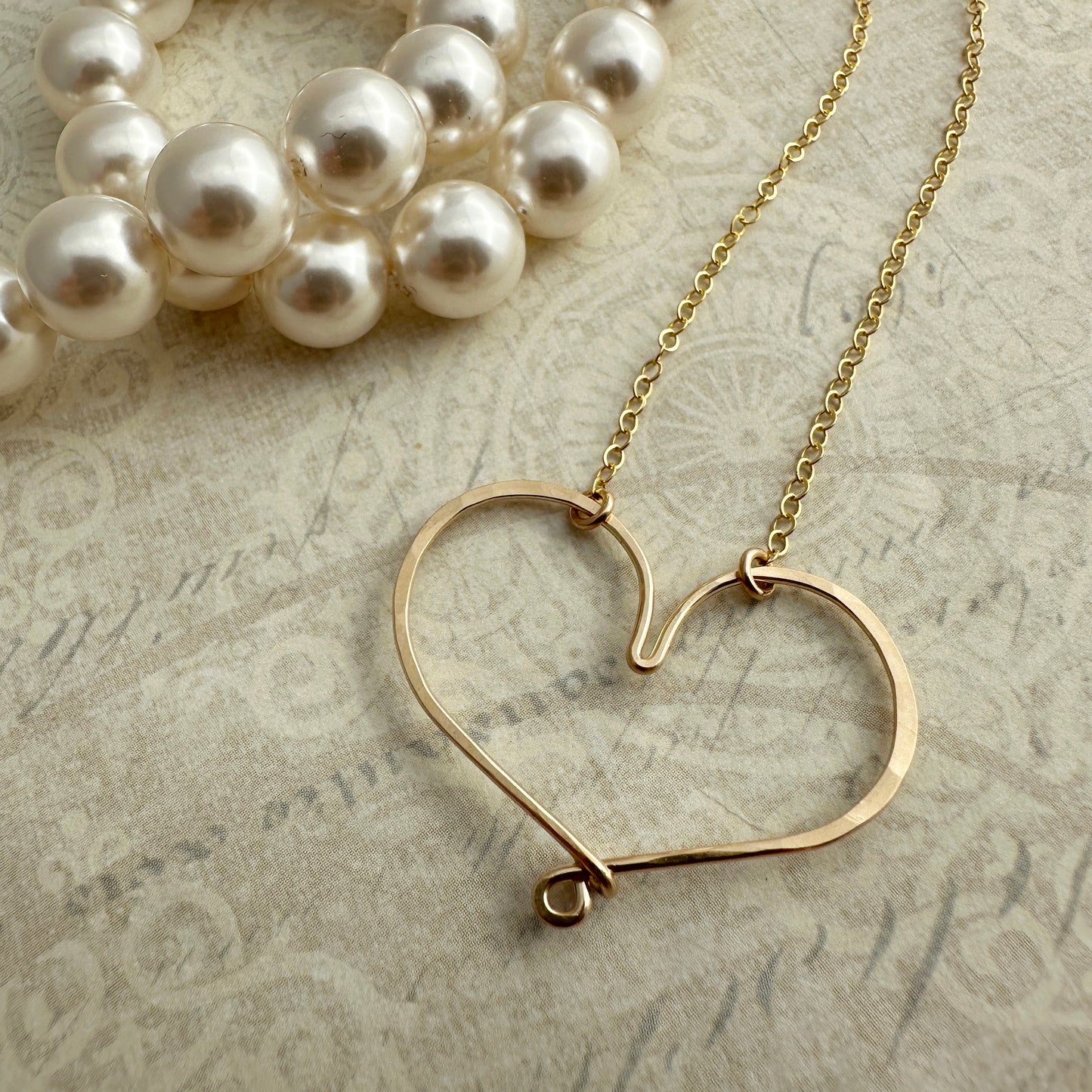 Adore Gold Heart Necklace