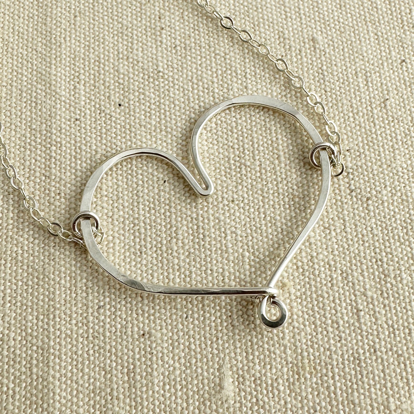 Adore Silver Heart Necklace