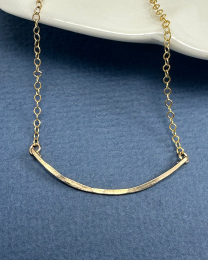 Arc Gold Necklace - Cloverleaf Jewelry