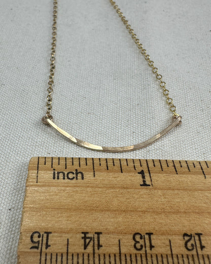 Arc Gold Necklace - Cloverleaf Jewelry